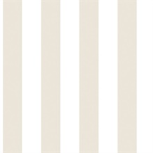 Beige Awning Stripe Wallpaper