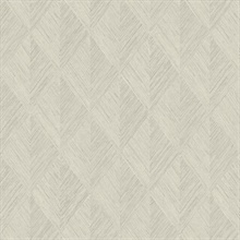 Taupe Belmont Woven Diamond Wood Wallpaper