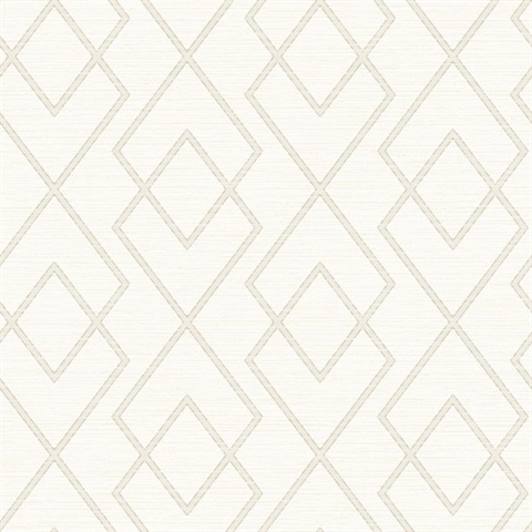 Taupe Blaze Taupe Trellis Wallpaper