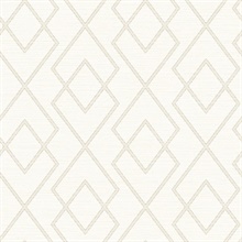 Taupe Blaze Taupe Trellis Wallpaper