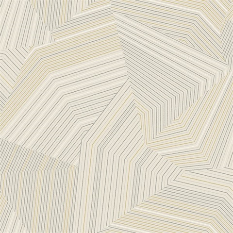 Taupe Dotted Maze Geometric Dot & Line Wallpaper