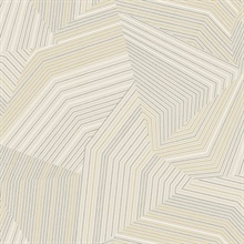 Taupe Dotted Maze Geometric Dot &amp; Line Wallpaper