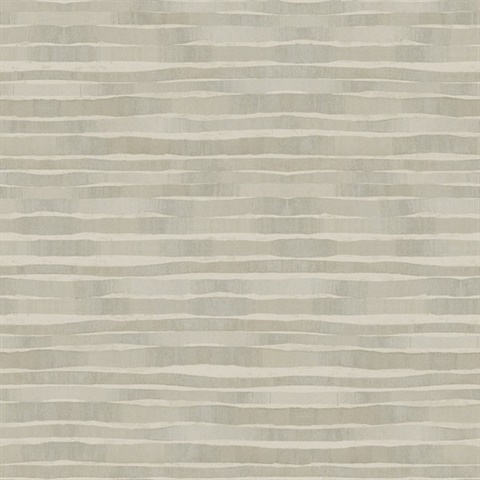 Taupe Dreamscapes Horizontal Modern Stripe Wallpaper