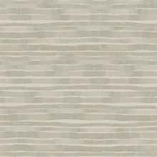 Taupe Dreamscapes Horizontal Modern Stripe Wallpaper