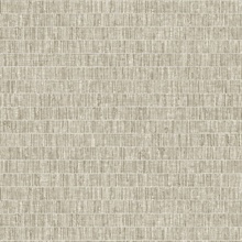 Taupe Faux Grass Horizontal Stripe Wallpaper