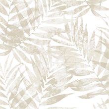 Taupe Fern Leaf