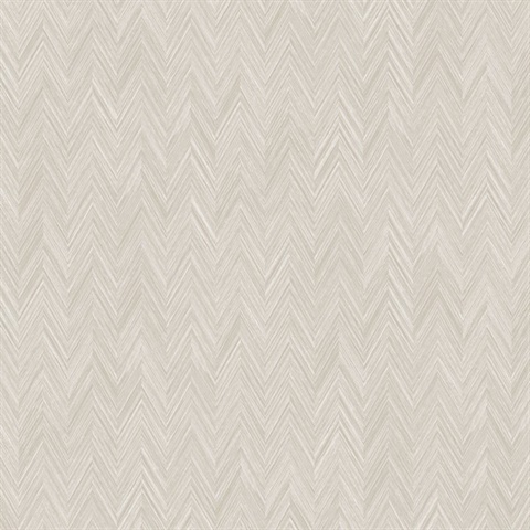 Taupe Fiber Small Chevron Weave Wallpaper