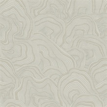 Taupe Geodes Modern Faux Crystal Wallpaper