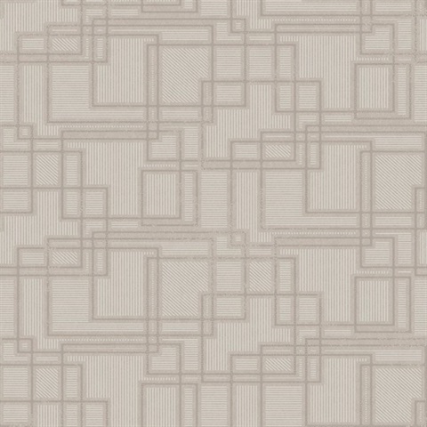 Taupe Geometeric Textured Shapes and Lines Wallpaper
