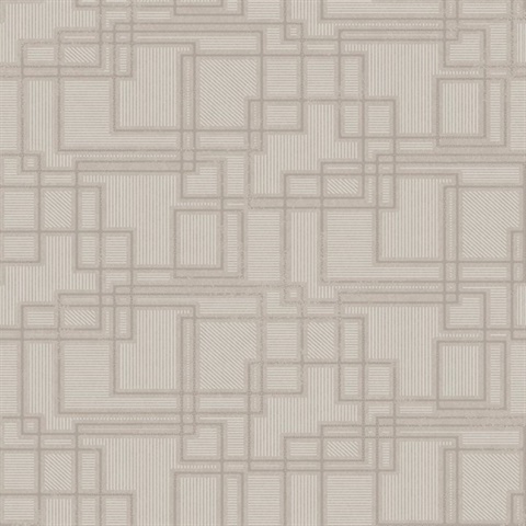 Taupe Geometeric Textured Shapes and Lines Wallpaper