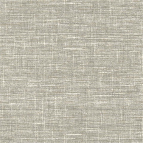 Taupe Grasmere Crosshatch Tweed Weave Wallpaper