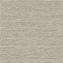 Taupe Grey Horizontal Stria Patterned Wallpaper