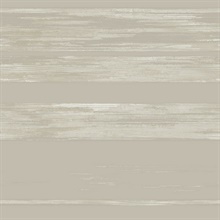 Taupe Horizontal Stripe Dry Brush Wallpaper