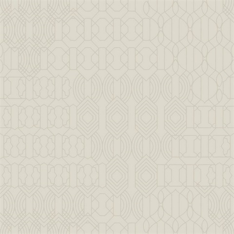 Taupe Modern Glass Beads Geometric Chandelier Wallpaper