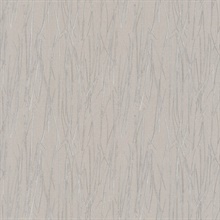 Taupe Piedmont Textured Bamboo Reed Wallpaper