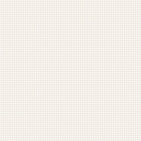 Taupe Small Houndstooth Wallpaper