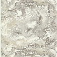 Taupe Terrene Shimmer Marble Textured Wallpaper
