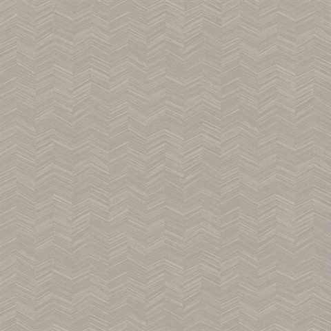 Taupe Textured Chevron Wallpaper