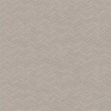 Taupe Textured Chevron Wallpaper