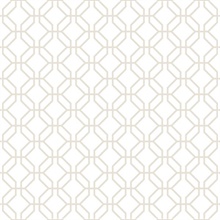 Taupe Trellis Geometric  Positive Wallpaper