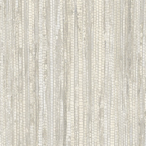 Taupe Vertical Faux Grasscloth