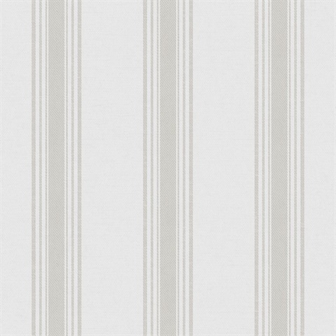 Taupe Vertical Stripes Wallpaper