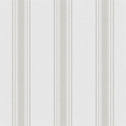 Taupe Vertical Stripes Wallpaper