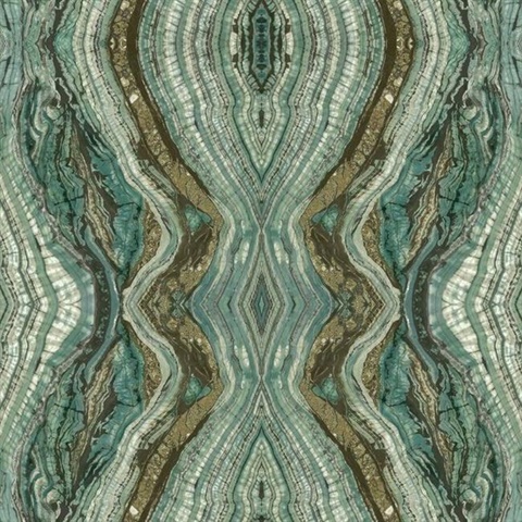 Teal Kaleidoscope Wallpaper
