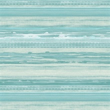 Teal, Seafoam and Ivory Commercial Horizon Wallpaper