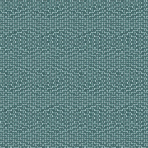 Teal Textured Geometric Oval  Wallpaper