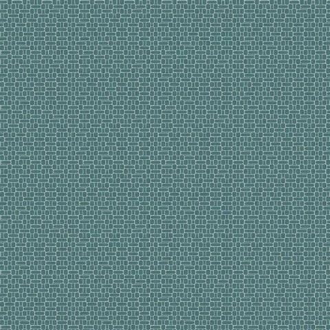 Teal Textured Geometric Oval  Wallpaper