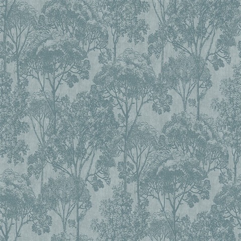 Teatro Blue Forest Trees Wallpaper