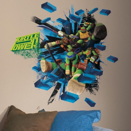Teenage Mutant Ninja Turtles Brick Poster Giant Wall Decal