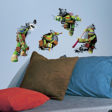Teenage Mutant Ninja Turtles In Action Wall Decals