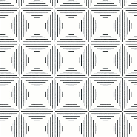Telestar Black & White Geometric Wallpaper
