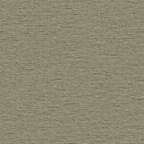 Temple Basket Weave Grasscloth Mist Wallpaper