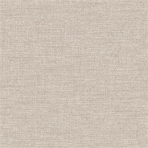 Terrene Light Brown Faux Linen Wallpaper