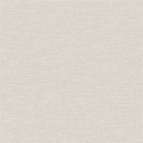 Terrene Light Grey Faux Linen Wallpaper