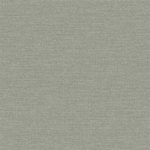 Terrene Moss Faux Linen Wallpaper