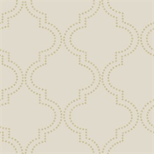 Tetra Beige Quatrefoil