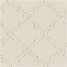 Tetra Beige Quatrefoil