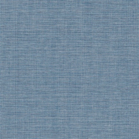 Textile Effect Denim Blue Textile String Wallpaper