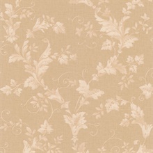 Thames Beige Leafy Scroll