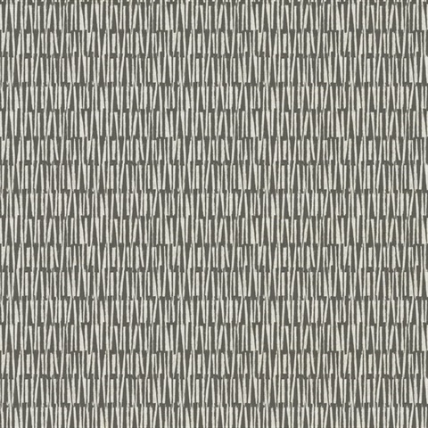 Thatched Black Natural Grasscloth African Wallpaper