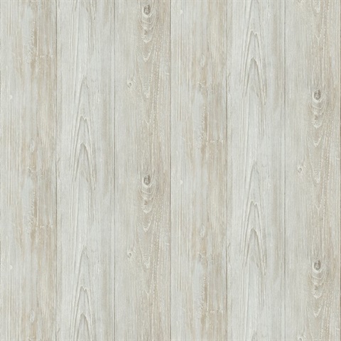 Thatcher Light Grey Vertical Textured Wood Boards Wallpaper