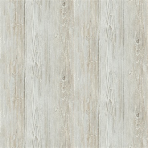 Thatcher Light Grey Vertical Textured Wood Boards Wallpaper
