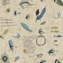 Thaxted Fishing Outdoors- Shell Wallpaper