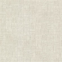 Thea Cream Woven Crosshatch Textured Wallpaper