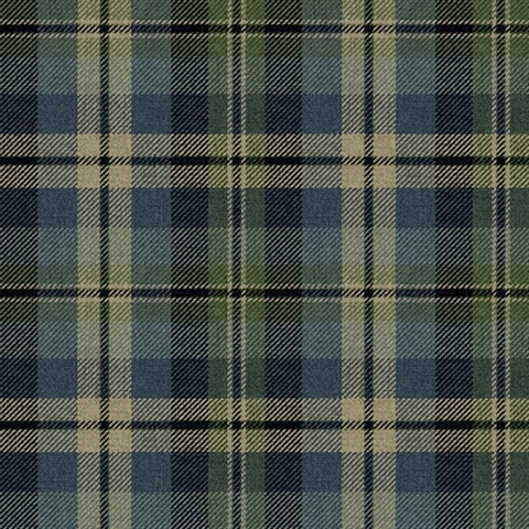 Thornbury Tartan Plaid Night Grass Wallpaper