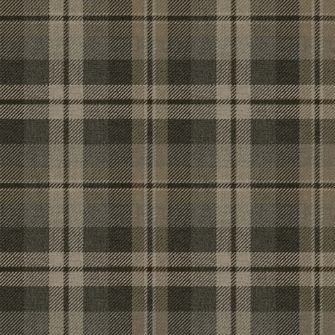 Thornbury Tartan Plaid Stone Wallpaper